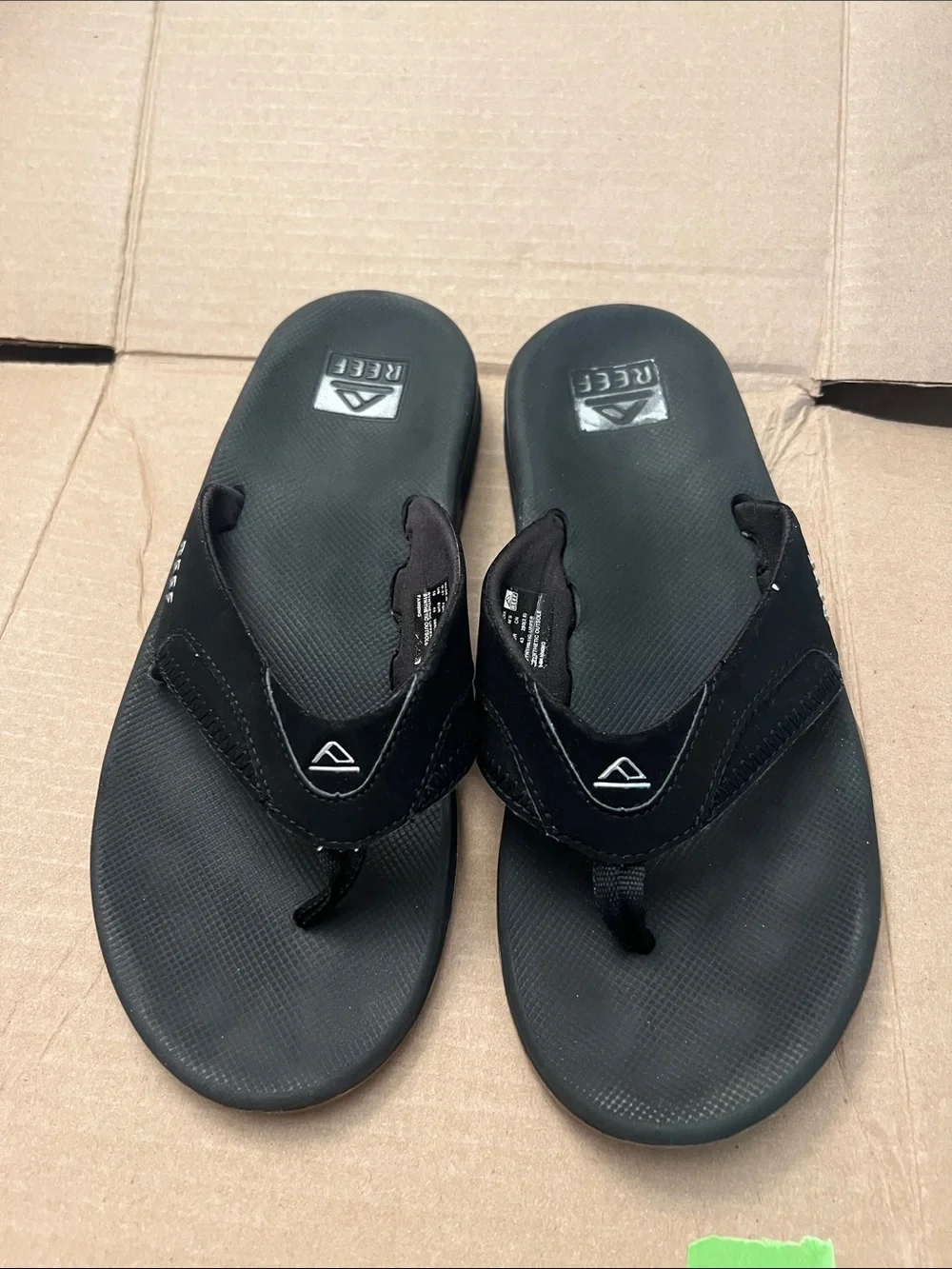 Reef Black Mens Flip Flop Sandals Size 10